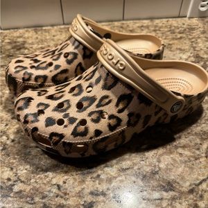 Leopard Crocs